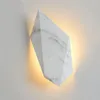 Vägglampa Creative Nordic Light Led Wood Stone Imitation Design Interior Decor Sconce El Corridor TV Bakgrund