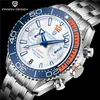 Другие часы Pagani Design Многофункциональный хронограф Quartz Men Watch Top Brand Ceramic Bezel Sapphire Glass 100 М водонепроницаемые наручные часы 230725