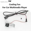 Vtopek Car Radio Cooling Fan för Android Multimedia Player Head Unit Radiator med järnfäste2820