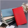 Bloc-notes Pu Cuir Notebook Soft Er Avec 80 Feuilles Journal Journal Livre Fournitures De Bureau Cadeau Drop Delivery School Business Industrial No Otbms