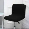 Housses de chaise 1x couverture de tabouret de pub de comptoir côté polyester dos court housses de siège de cuisine protecteur de meubles de bar