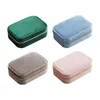 Jewelry Pouches Storage Box Multi Compartments Portable Display Case Showcase For Watches Rings Studs Girls Gift