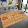 Tapijten 3D basketbalveld bedrukt tapijt slaapkamer nachtkastje woonkamer sofa tafel gebied tapijt zacht groot formaat vloermat deurmat Home decor R230725