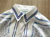 Mannen Casual Shirts Lange Mouw Porseleinen Zwaan Casablanca Shirt Mannen Vrouwen Zomer Stijl Hawaii Strand Zijden Shirts 230725