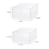 Boîtes de rangement Bacs 6pcsset DIY Shoe Rack Sneaker Storage Box Fold Plastic Shoes Case Organizer Shoebox plastic assembly shoe cabinet 230725