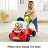 Laugh, 3'ü 1 arada akıllı araba interaktif bebek yürüyüşçü yürümeye başlayan çocuk sürüş oyuncak öğrenin