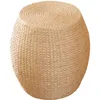 Other Home Decor Straw Pier Changing Shoe Stool Tatami Round Hallway Ottoman Furniture For Hand Woven Bedroom Rattan Chair Modernity 230725