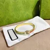 Neue Stil G Mode Armbänder Frauen Armreif Designer Schmuck Kunstleder 18 Karat vergoldet Edelstahl Armband Damen Hochzeitsgeschenke