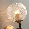 Wandlampen Glans Ananas Glazen Kap Lamp E14 Lamp Art Decoratie Slaapkamer Verlichting Armaturen Woonkamer Gang Blaker