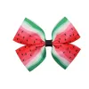 6 Colors Watermelon Printed Bows Clips Accessories Baby Girls Grosgrain Ribbon Hairpins Barrettes Kids GiftsZZ