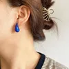 Stud Earrings Arrivals Lovely Teardrop Waterdrop Transparent White Green Navy Blue Pink Iridescence For Women Girl Jewelry