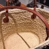 Pièce de piste classique : sac panier tissé à la main de grande capacité – fourre-tout de jardin en cuir véritable, sac à main pour femme à une épaule de style romain.