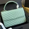Brand Handel Handbag Designer Classic 3 Size Crossbody Bag Autentica cintura in pelle portatile con numero di serie Borse alla moda da donna
