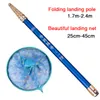Fishing Accessories Dipnet Brail Net Landing For Fishing 25 45cm Scoop Copy Hand China Carp Round Pesca Carbon Ultralight Portable Fly Head Diddle 230725