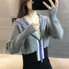 Women's Knits Tees Short Knitted Cardigan Clothing Spring And Autumn Longsleeved Thin Coat Hooded Sweater Loose Slim TopLady 230725