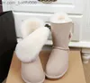 Boots Hot sell Waterproof sheepskin AUSG 5803 Button short women snow boots keep warm boot womens boots winter shoes with card dust bag Free transshipment Z230726