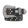 Designer Ceinture Simon Ceintures pour Hommes Femmes Ceinture en diamant brillant Noir sur Noir Bleu blanc multicolore avec des strass bling comme cadeau ceinture ceinture de mode