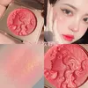 Blush 2 Colors Peach Pallete Face Mineral Pigment Palette Cream Shining Blusher Red Shadow Cosmestics Powder 230725