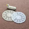 Tapis de table 5 pièces/lot mode européenne 35cm napperons ronds avec fleur pour mariage décoration cuisine napperon maison