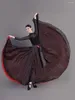 Vêtements de scène avant et arrière jupe de Ballet moderne femmes en mousseline de soie adulte Flamenco longue salle de bal danse classique