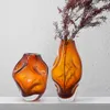 Vases Transparent Nordic Style Glass Vase Flower Hydroponic Ikebana Modern Small Design Cute Rose Jarrones Home Decoration WK50HP