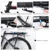 Cuadros de bicicleta 50-100 KG Equipaje de bicicleta Portabicicletas Estante trasero de carga de aluminio Estante Tija de sillín de ciclismo Soporte de bolsa MTB Herramientas de instalación 230725