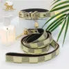 Luxury Dog Leash Designer Collar For S-Premium Quality Modern Stylish Lead Perfect Small Medium 210911237D
