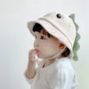 Caps Hats Cartoon Dinosaur Baby Fisherman Cap Lovely Toddler Bome Basin Hat Foldable Outdoor Sun Visors Boy Girl Bonnet Cute Kids for 0-3Y 230725