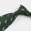Bow Ties 8cm takım elbise iş gündelik retro liman stili erkek kadın üst düzey polyester geometrik desen hayvan kraveti
