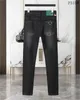 Tasarımcı kot pantolon pantolon pantolon hip hop erkek kot pantolon sıkıntılı yırtık bisikletçi ince fit motosiklet denim erkekler için m-3xl fd13
