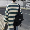 Men's Hoodies Sweatshirts Spring Autumn Korean Fashion Stripe Hip Hop Sweatshirt Men's Casual Long Sleeve Top Pullover Ropa Hombre Street Clothing Men's Dress Z230726