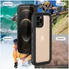 Boormachine 13Mini 14 Pro max 5G IP68 Wasserdichte Hülle für Apple iPhone 14 plus Abdeckung 360 SEAL ETUI iPhone 12 Mini Schockdicht