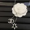 Luksusowy błyszczący kryształowy naszyjnik CC Modny naturalny naszyjnik perłowy dla kobiet marka klasyczny designerski naszyjnik