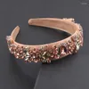 Pinces à cheveux mode baroque multicolore strass magnifique tempérament strass bandeau bal voyage cadeau accessoires 287