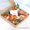 Dried Flowers Artificial Roses Realistic Fake Peony WStem DIY Wedding Autumn Theme Party Christmas Bouquets Baby Shower Home Decor 230725