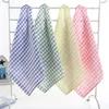 New Kitchen Dish Towels Cotton Soft Microfibre Double-sided Absorbent Non-stick oil Wash Bowl Towels Kitchen Cleaning Cloth 28*40cm