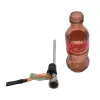 kit de fumée Mini Portable Verre Pipes À Fumer Cola Bouteille Forme Narguilé Nettoyage Facile Tabac Shisha Détachable Lavable Eau Bong Outil De Fumée Accessoire