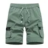 Shorts Masculino Tamanho Grande M-8XL Roupas da Moda Masculino Verão Casual Algodão Calça Curta Cintura Elástica