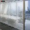 Sculptures Stripe Wave Window Sticker Décoratif Statique Vinyle Givré Dropshipping Protection de la Confidentialité Salle de Bain Décoration Film de Verre