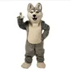 2019 Fabrik Wolf Maskottchen Kostüme Halloween Hund Maskottchen Charakter Urlaub Kopf ausgefallenes Partykostüm Erwachsenengröße Geburtstag211z