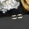 Charm 5 Style Gold Plated Brand Designers Letters Stud Letter Famous Women Long Eartrop Love Gift Earring Brud Wedding Party Jewelry