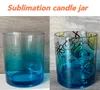 7oz/11oz Sublimation Clear Glass Candle Jar Candle Holder Blank Water Bottle DIY Heat Transfer Candle jar 01