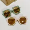 Sunglasses Cute Trendy Children Round Fashion Cartoon Bear Boys Girls Kids Sun Glasses Child Baby UV400 Eyeglasses Party Eyewear