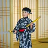 Ropa étnica niños Kimono bata de baño tradicional japonés Harajuku Yukata Halloween niños Coaplay Samurai traje