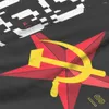 メンズTシャツkgbウラジミールレニンノベルティコットンティーショートスリーブソビエトレッドスターソ連クルーネック服の誕生日プレゼント