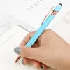 Cute Shape 12Pcs Useful Thin Nib Design Press Ballpoint Pen Comfortable Grip Metal With Clip Office Supplies