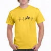 Męskie koszule t-shirty Grafika górska bawełna 2023 Letnie czarne klasyczne koszulki
