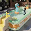 Kum Oyun Su Eğlencesi Büyük Katlanabilir Yüzme Havuzu Otomatik Şişirilebilir Bebek Açık Bahçe Yetişkinleri Aile için Küvet Küvet 230726