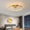 Americano Decorativo Superficie Montata Cucina Camera da Letto Sala da Pranzo Moderna Luce del Ventilatore a Soffitto a Led