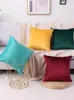Poduszka luksusowa aksamitna okładka stała kolorowy rzut obudowa na sofę